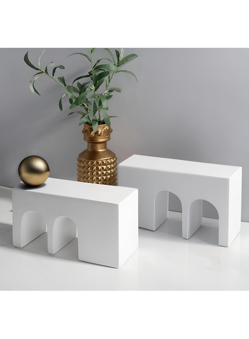 Coffee Table Decor Centerpiece Table Decorations Simple Creative Geometric Arch Desktop Decoration Study Living Room Porch Bedroom Modern Home Decor  - Image 3