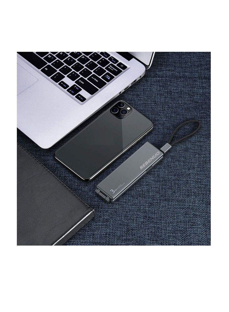 ريبنيو صندوق شحن ماجيك متعدد الشحن من ريبينو ، 3 في 1 سلك شحن سريع مضفر نايلون محمول - Image 4