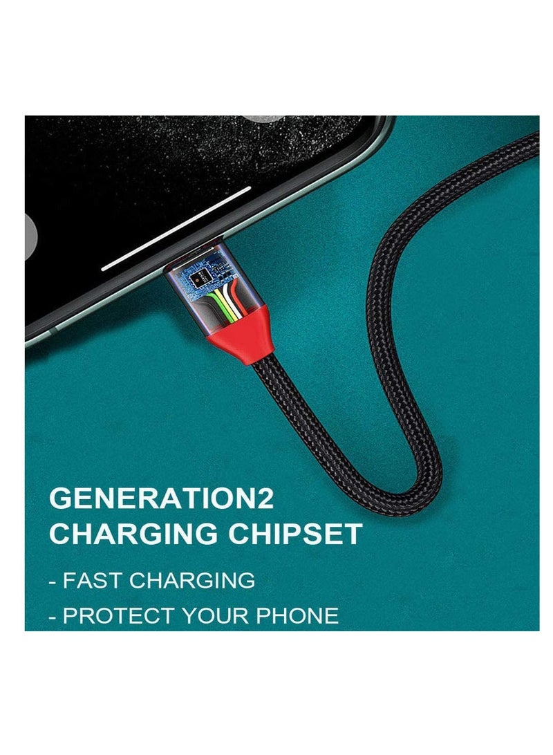 ريبنيو صندوق شحن ماجيك متعدد الشحن من ريبينو ، 3 في 1 سلك شحن سريع مضفر نايلون محمول - Image 3