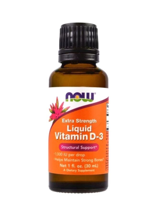 Now Foods Extra Strength Liquid Vitamin D-3 1000IU 30ml - Image 1