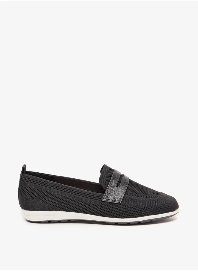 Celeste Women's Mesh Textured Slip-On Shoes with Applique Detail