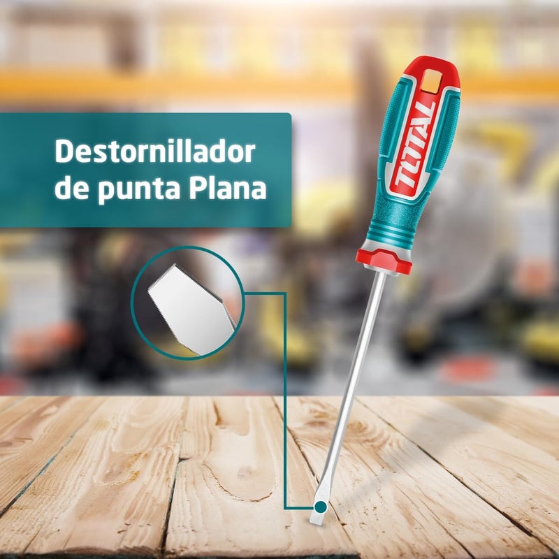 TOTAL Slotted Screwdriver with Magnetic Tip - Image 2