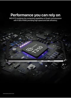 INOI A72 4G LTE, 4GB RAM + 128GB, NFC, 6.5 Inch, IPS HD+ Display, Triple Camera, Space Grey, Middle East Version  - Image 5