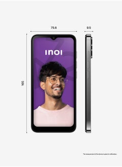 INOI A72 4G LTE, 4GB RAM + 128GB, NFC, 6.5 Inch, IPS HD+ Display, Triple Camera, Space Grey, Middle East Version  - Image 2