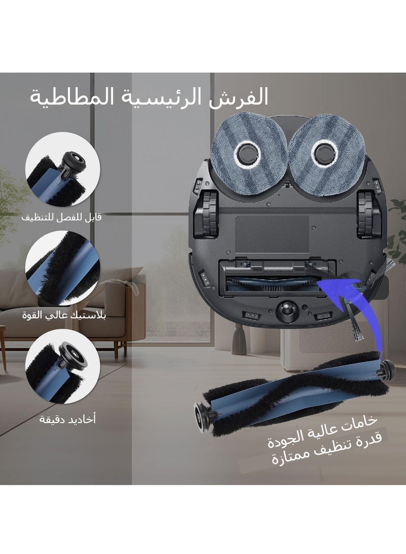 اكسيسن 19 قطعة ملحقات لمكنسة    إكس 10 برو أومني الروبوتية ،  الفرشاة الرئيسية*1، فرشاة جانبية*6، فلتر قابل للغسل*4، ممسحة قماشية*4، كيس غبار*4 - Image 2