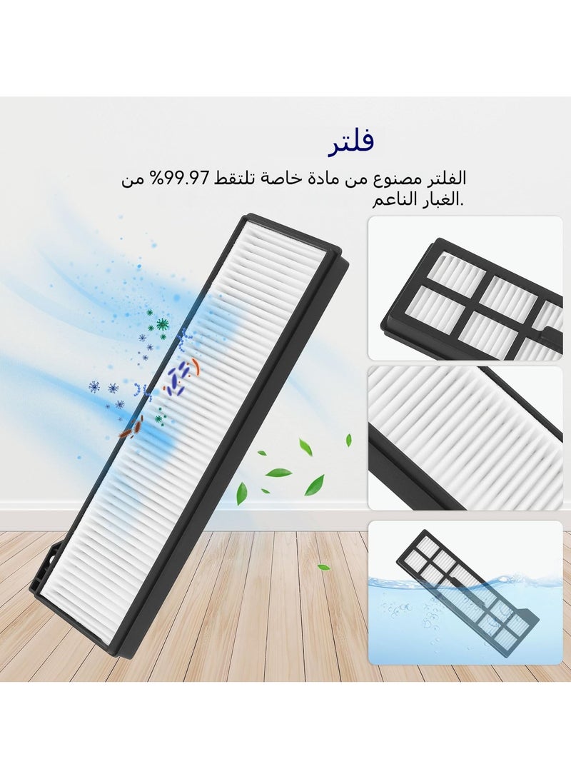 اكسيسن 19 قطعة ملحقات لمكنسة    إكس 10 برو أومني الروبوتية ،  الفرشاة الرئيسية*1، فرشاة جانبية*6، فلتر قابل للغسل*4، ممسحة قماشية*4، كيس غبار*4 - Image 5