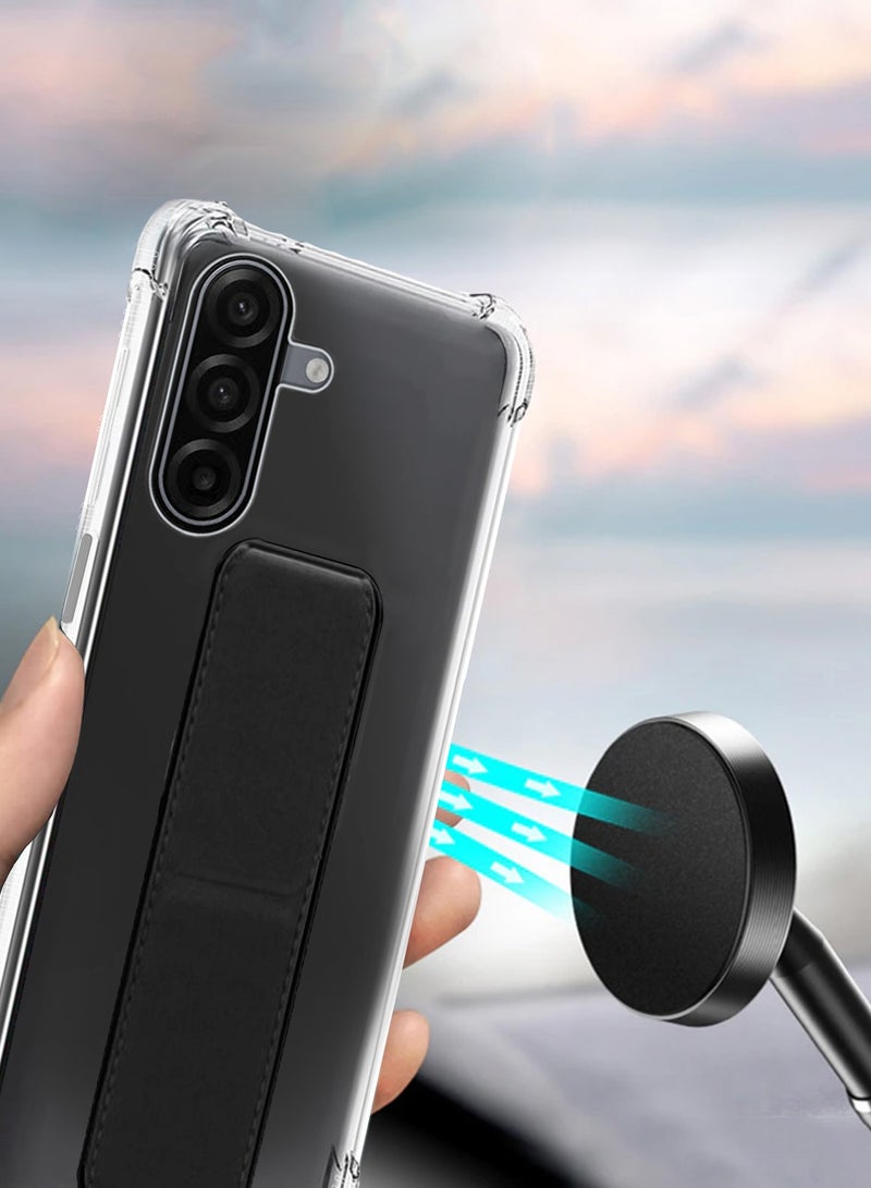 دبليو تيك غطاء حافظة وسادة هوائية لمقبض TPU لجهاز سامسونغ جالاكسي A17 5G 2025 - شفاف/أسود - Image 4