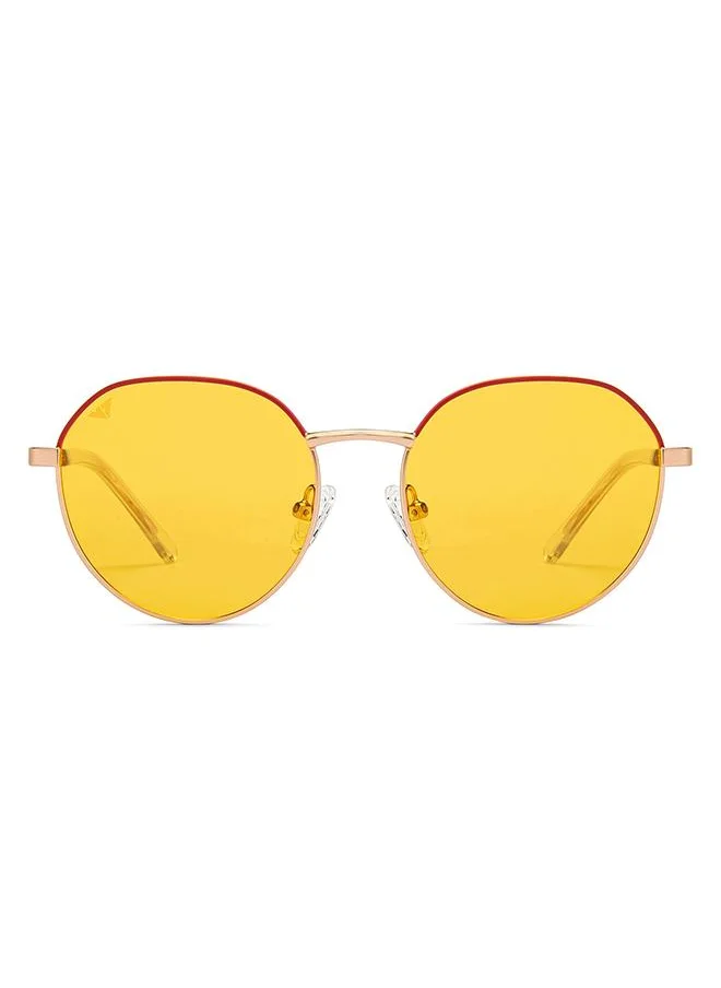 فينسينت تشيس Women's Lenskart Full Rim Hexagonal Future Classics Branded Latest And Stylish Sunglasses Polarized And 100% UV Protected Women Small VC S16550