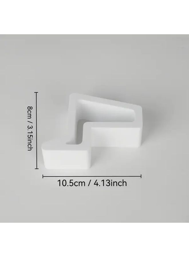 White Hollow Door Window Stopper Heavy Duty Plastic Non Slip Easy Install - Image 3