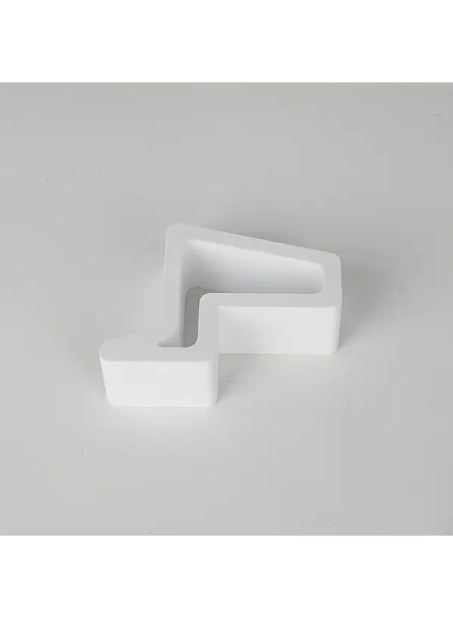 White Hollow Door Window Stopper Heavy Duty Plastic Non Slip Easy Install - Image 5