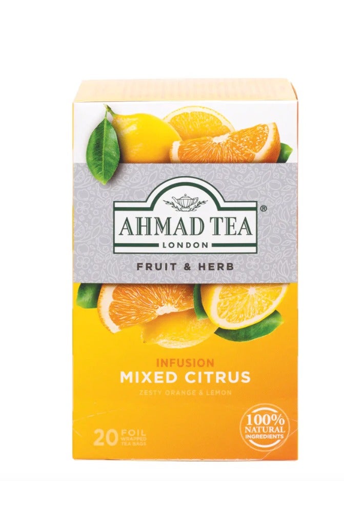 احمدتي احمد تى شاى فتلة خليط الحمضيات 20 فويل