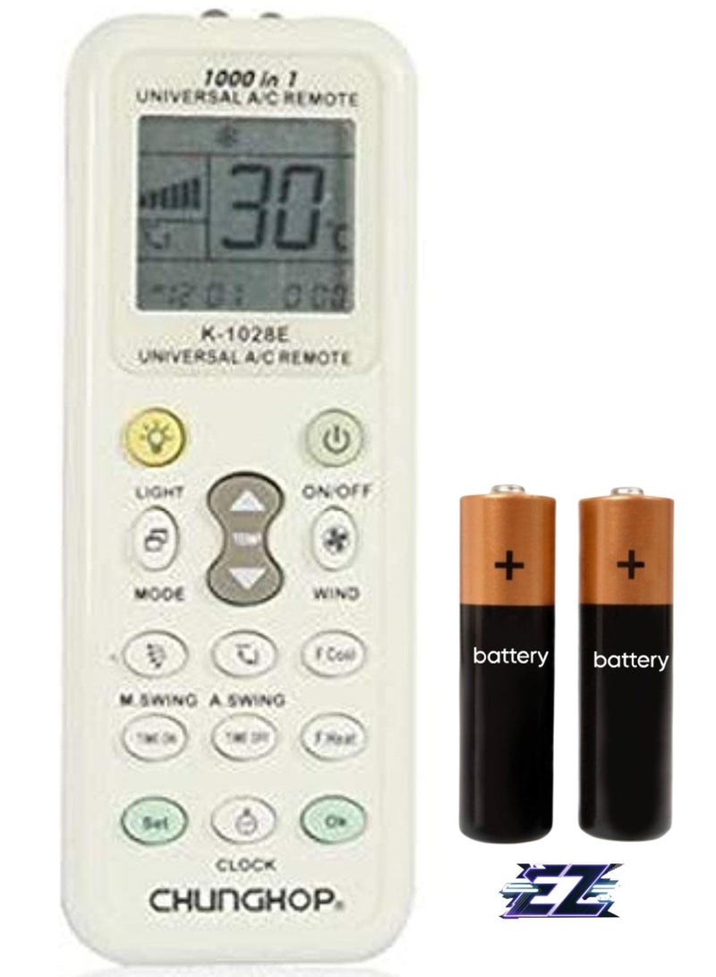 ELTRAZONE Remote control for all split air conditioners with battery - Image 1