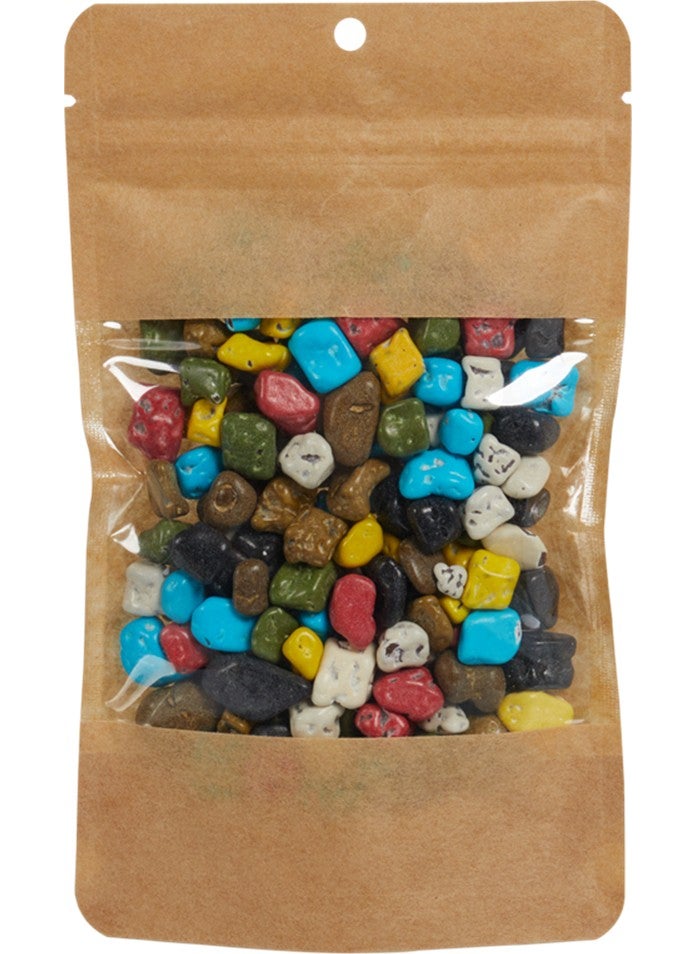 Packanya 11x18,5x3,5 Cm-100 Pieces Kraft Doypack with Wide Window  - Image 2