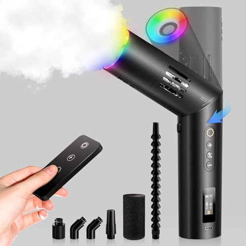  COLBOR COLBOR CF5 Portable Fog Machine, 40W Mini Handheld Smoke Machine for Photography with Remote Control, Small Fogger Haze Maker for Indoor Outdoor Halloween Party Cosplay, Rechargeable Fog Machine - Image 1