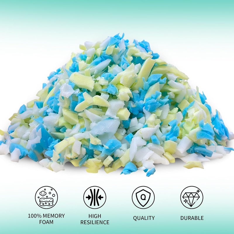 HONEHO 5lbs Shredded Memory Foam Bean Bag Filler, Soft and Convenient Bean Bag Filling Pillow Stuffing for Beanbag, Couch, Cushion, Stuffed Animals, Dog Bed, Arts Crafts - Image 4