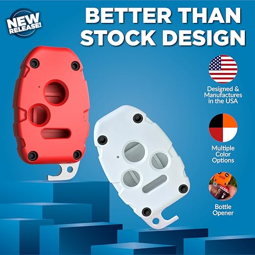 Dubbs Hardware USA-Made for Honda Key Fob Shell | Crack-Resistant & Durable | Seamless Fit | Enhanced Longevity & Functionality | Integrated Bottle Opener | Easy DIY Installation (Black, 4 Button) - Image 3