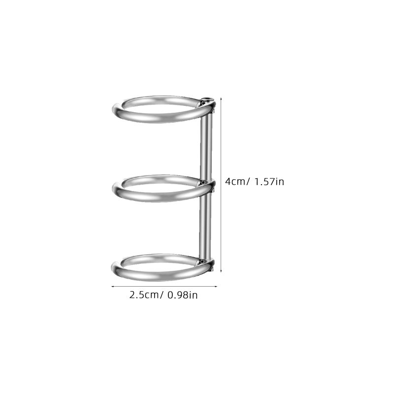 8Pcs Snap Split Hinged Silver Binding Rings Multi Purpose Document Organizer for Home - Image 2