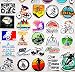 igersaw 50Pcs Cool MTB Stickers Funny Bicycle Sticker Dirt Bicycle Decals Mountain Bike Helmet Graphics - Image 2