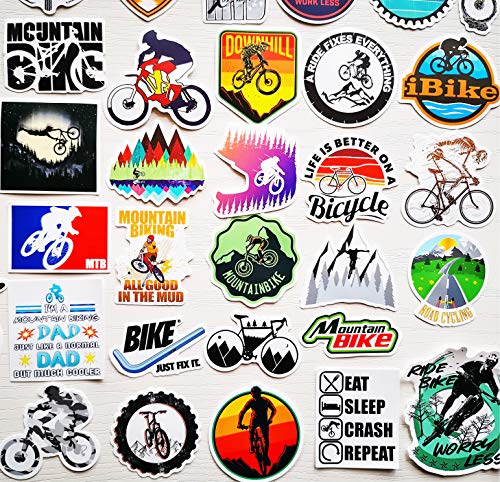 igersaw 50Pcs Cool MTB Stickers Funny Bicycle Sticker Dirt Bicycle Decals Mountain Bike Helmet Graphics - Image 1