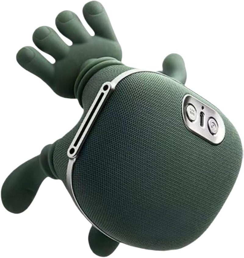ZoserX - Bionic Heated Massager, Wireless Portable Shiatsu Neck and Back Massager, Electric Deep Tissue 4D Kneading Massage, Simulated Human Hand Design for Pain Relief and Muscle Relax (Green) - Image 1