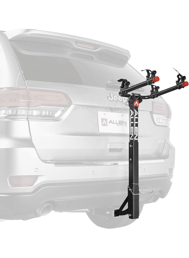 Allen Sports USA Deluxe 2 Hitch Mounted Bike Carrier - Black, 2-Inch - Image 1