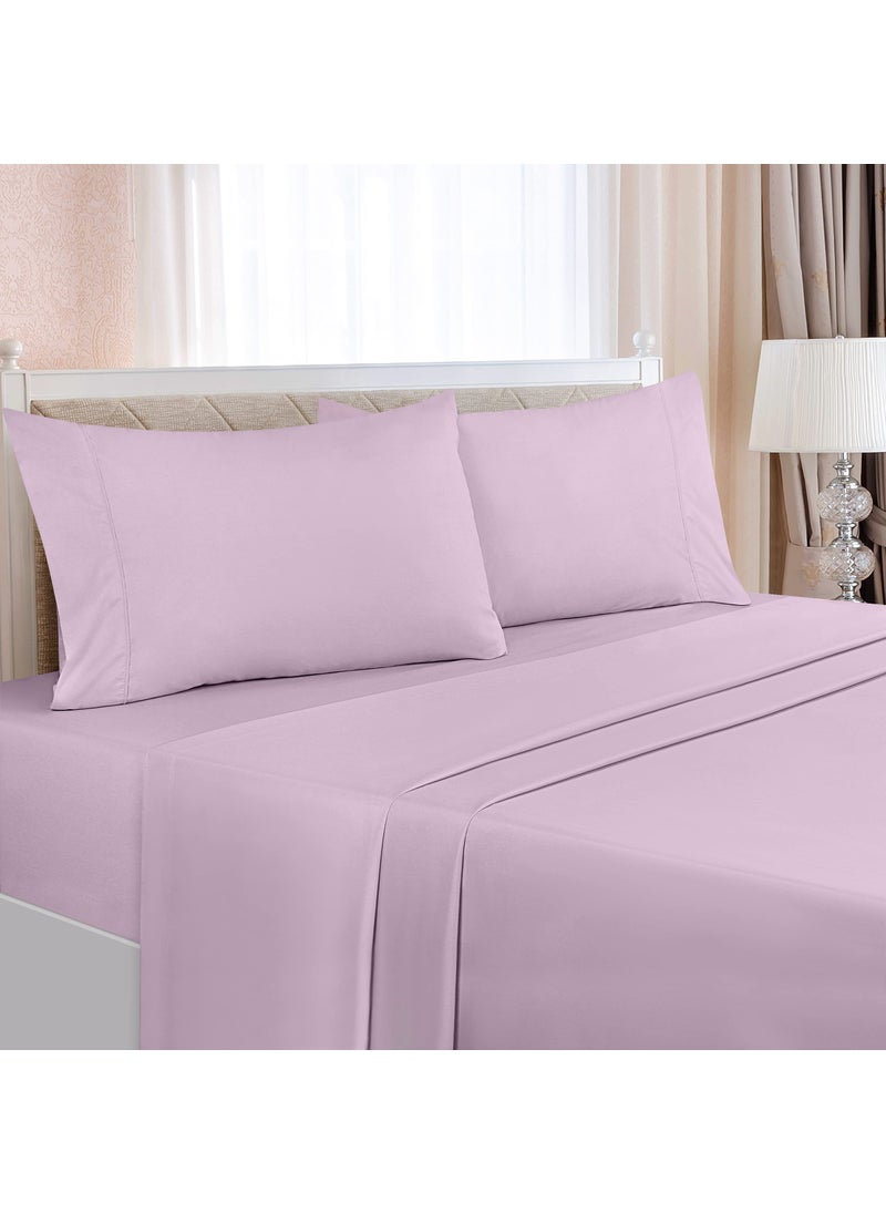 Utopia Bedding Utopia Bedding King Bed Sheets Set - 4 Piece Bedding - Brushed Microfiber - Shrinkage and Fade Resistant - Easy Care (King  Lavender)  - Image 3