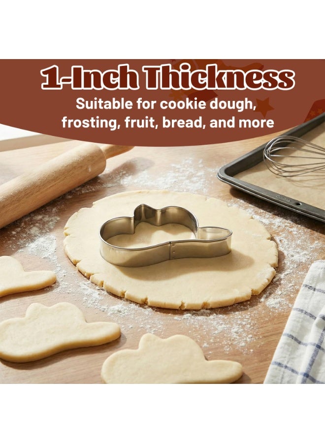 Western Themed Cookie Cutters 2 Pieces Cowboy Boot & Hat Shapes Durable Stainless Steel Baking Accessories Dishwasher Safe for Cookie Fondant and Pastry - Image 4