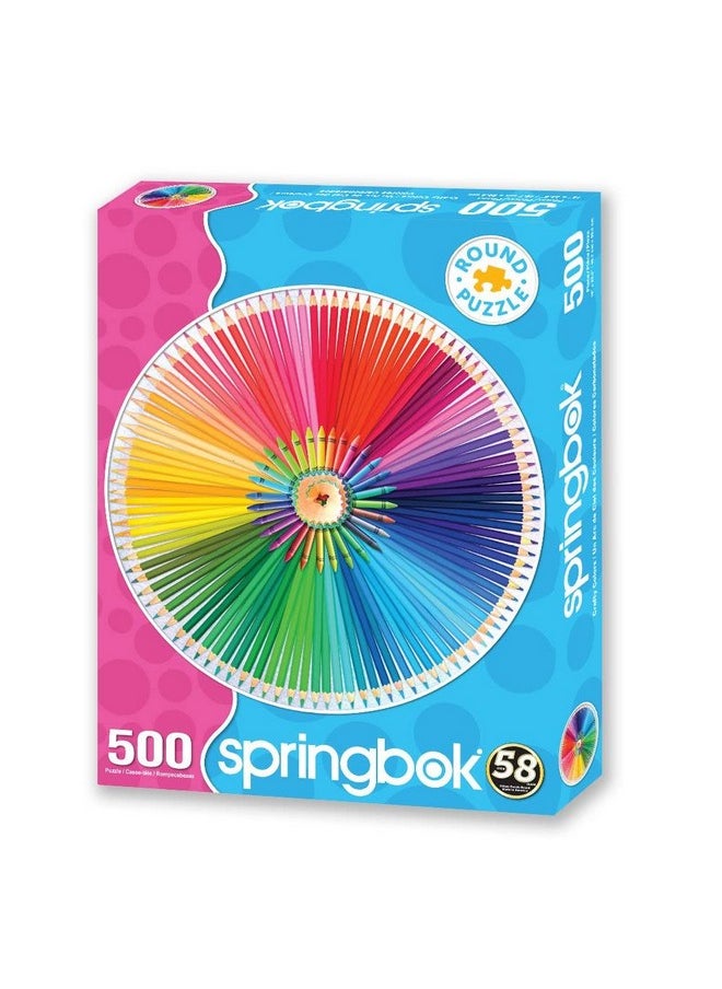 سبرينغبوك أحجية الصور المقطوعة الدائرية من Springbok's، مكونة من 500 قطعة، بألوان مبتكرة - صُنعت في الولايات المتحدة الأمريكية  - Image 2
