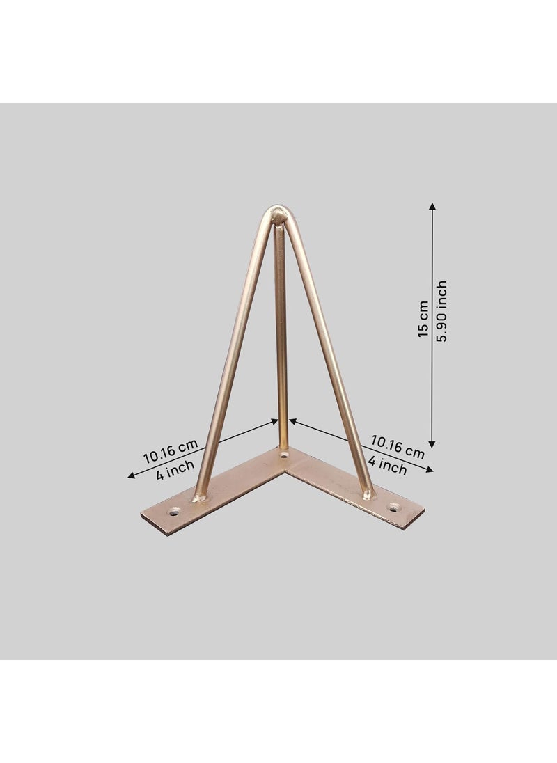 Redwud Redwud Furniture Metal LegsTable LegsFurniture LegMetal Legs with Golden Finish Pack of 4Pcs  - Image 5