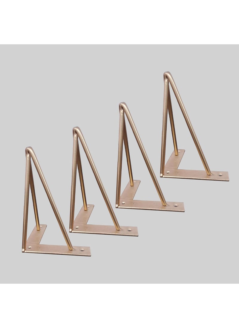Redwud Redwud Furniture Metal LegsTable LegsFurniture LegMetal Legs with Golden Finish Pack of 4Pcs  - Image 2