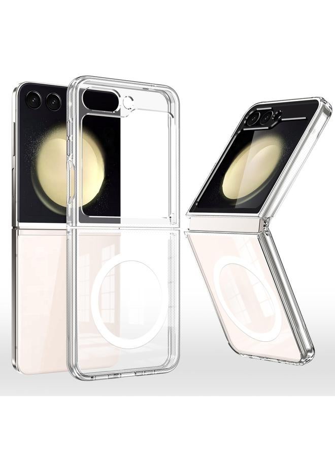 S-TOP Case For Samsung Galaxy Z Flip3 5G MagSafe Transparent Shockproof PC Folding Phone Case - Image 1