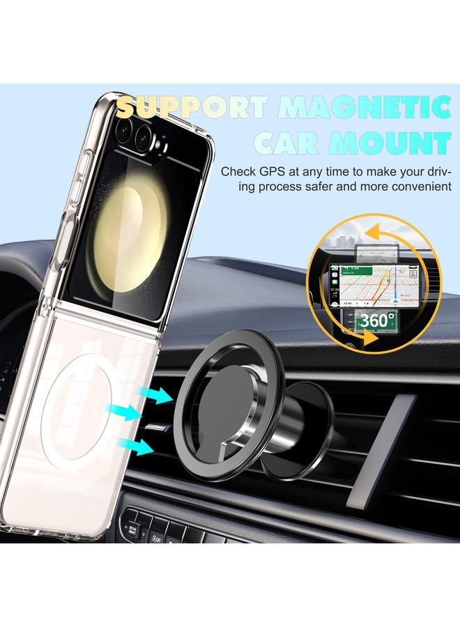 S-TOP Case For Samsung Galaxy Z Flip3 5G MagSafe Transparent Shockproof PC Folding Phone Case - Image 5