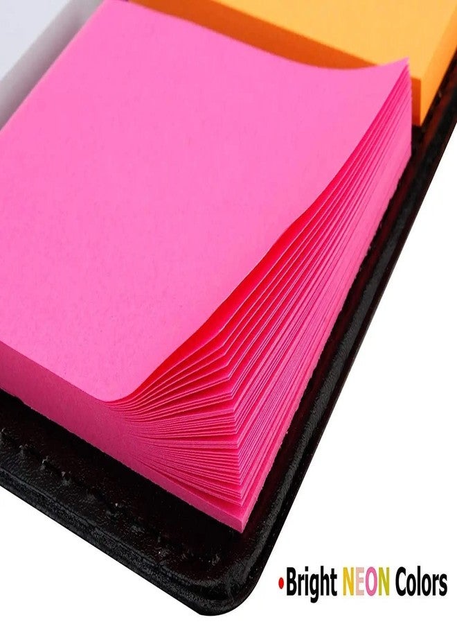 HOUSE HATCH Faux Leather 12 in 1 Large Size Memo Notebook Notepad with Multi Size Sticky Notes and Ballpoint Pen Diary Style - Image 4