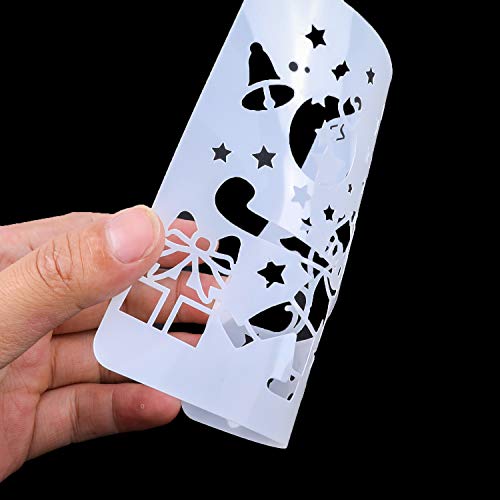 Konsait 30Pack Drawing Stencils Templates for Kids,Plastic Painting Jungle Sea Animal Dinosaur Clown Stencils for Greeting Cards, Albums, Scrapbook, Notebook, Journal, Wall Art Wood Painting Tool - Image 3