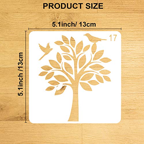 Konsait 30Pack Drawing Stencils Templates for Kids,Plastic Painting Jungle Sea Animal Dinosaur Clown Stencils for Greeting Cards, Albums, Scrapbook, Notebook, Journal, Wall Art Wood Painting Tool - Image 2