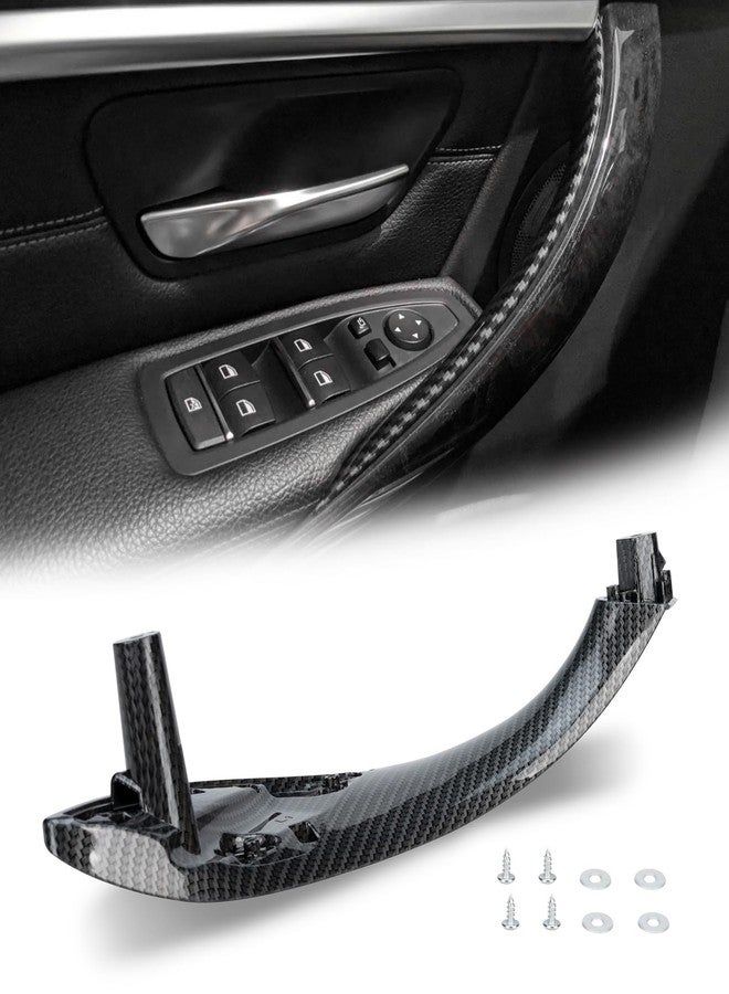 WEILEITE Front Left Driver Side Interior Inner Inside Door Pull Handle Grab Fit for BMW 320,328,330,335,M3 F30/F31/F34/F80 3 Series 2012-2018 and 418,420,428,430,435,M4 F32/F33/F36/F82/F83 4 2014-2017 - Image 1