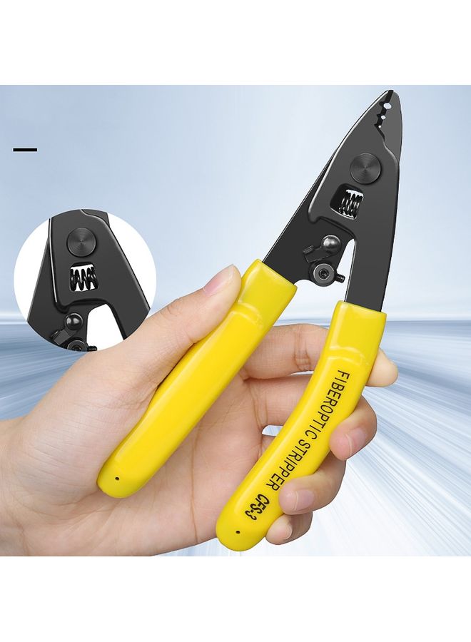BURAQ CFS-3 Fiber Optical Stripper 3 Holes Plier for OM1 OM2 OM3 OM4 Fiber Cable Jacket  - Image 1