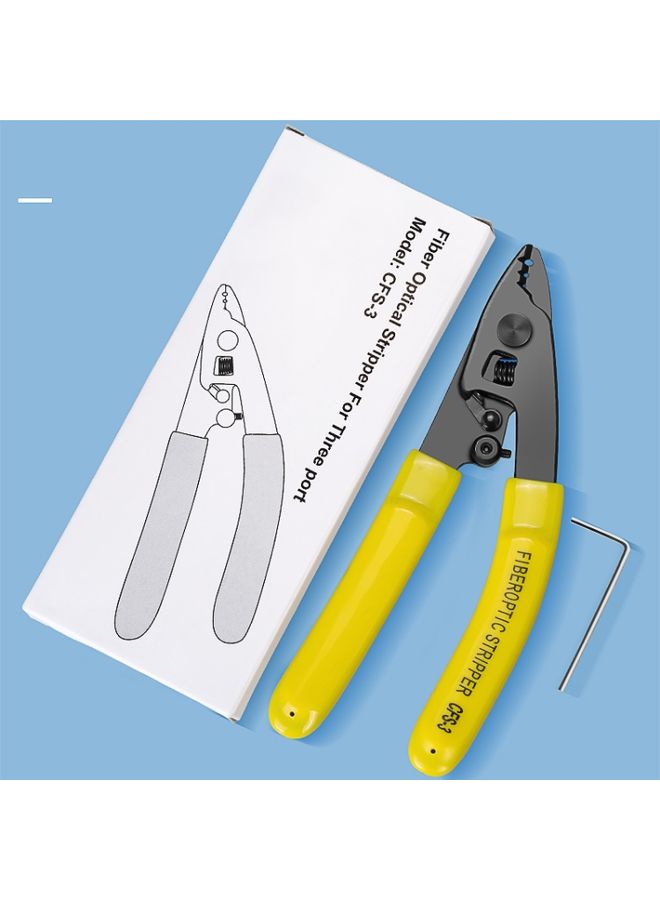 BURAQ CFS-3 Fiber Optical Stripper 3 Holes Plier for OM1 OM2 OM3 OM4 Fiber Cable Jacket  - Image 2