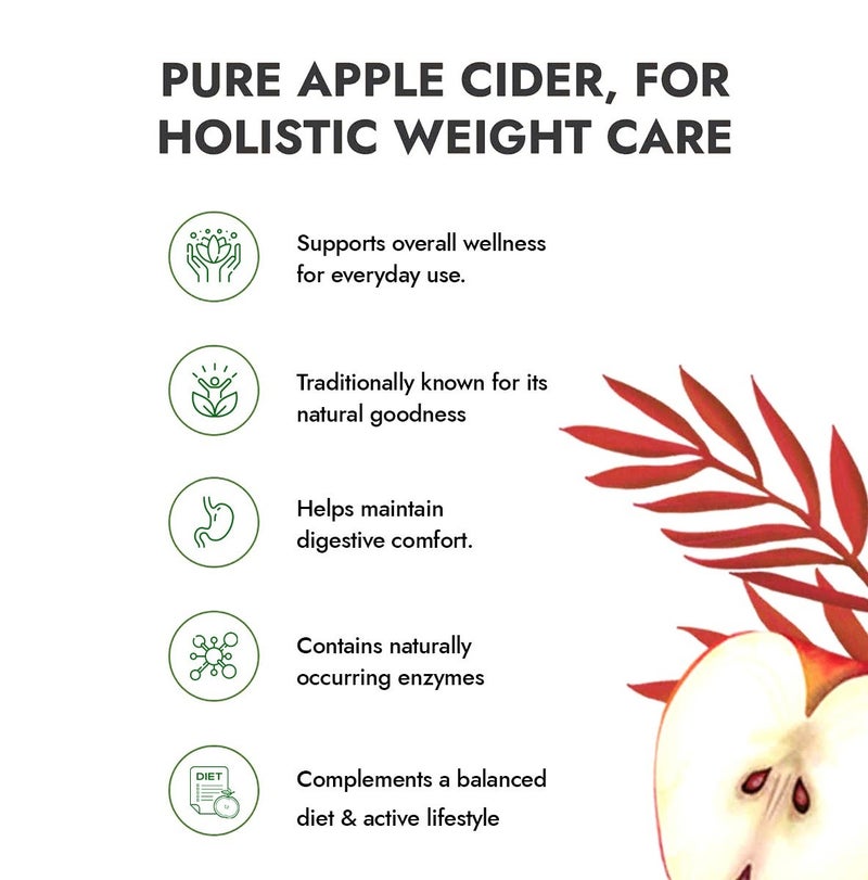 Kapiva Himalayan Apple Cider Vinegar with Mother 500ml | Raw, Unpasteurized & Unfiltered ACV | Helps with Digestion & Weight Management | Pack of 2 - Image 3