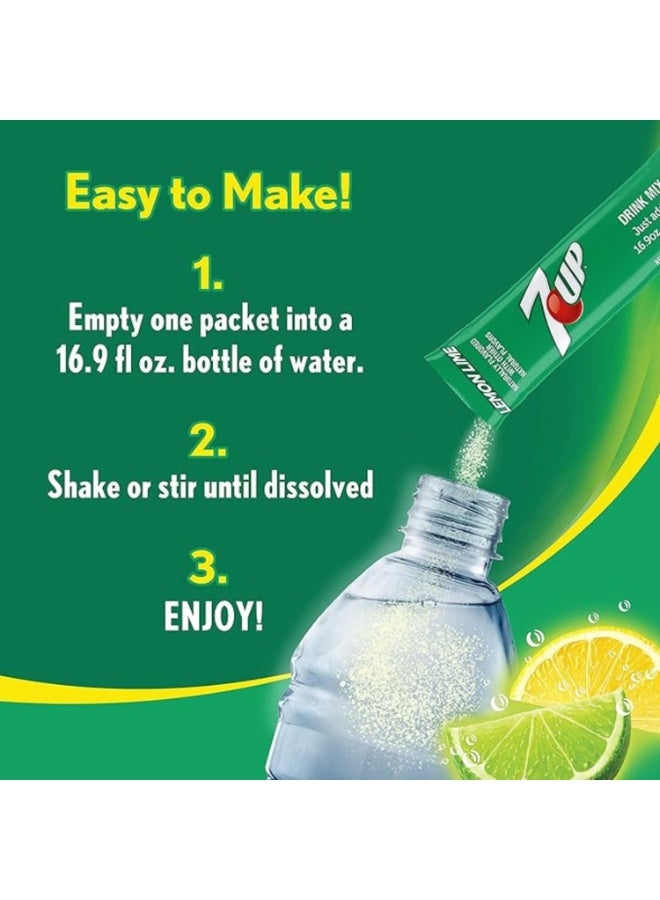 7UP Powder Drink Mix Sugar Free Lemon Lime (6 sticks) - Image 2