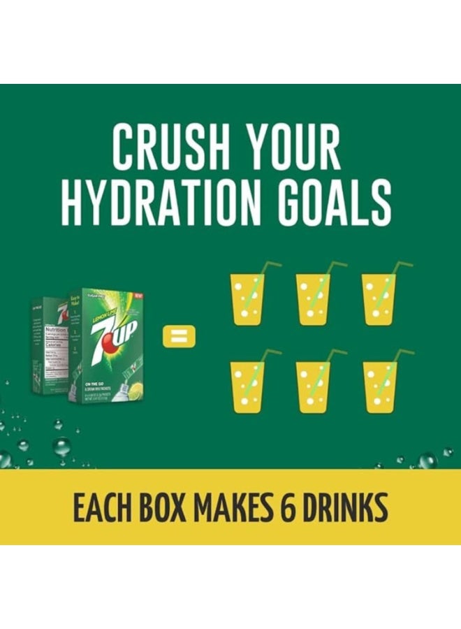 7UP Powder Drink Mix Sugar Free Lemon Lime (6 sticks) - Image 4