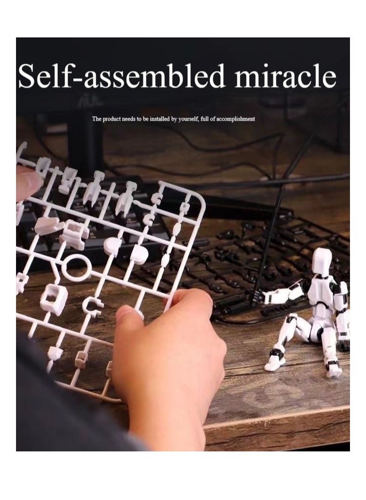 Fully-Jointed Movable Action Figure and Dog Set,Assembly Dynamic Modeling Imitation Toy,Suit For Kids and Adults(5pcs multicolor) - Image 3