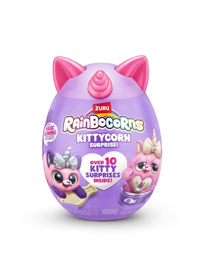 Rainbocorns Rainbocorns Kittycorn Surprise Series 2, Starla the American Short Hair Cat - Collectible Plush - 10 Surprises to Unbox, Peel and Reveal Heart, stickers, Ages 3+ (American Short Hair) - Image 2