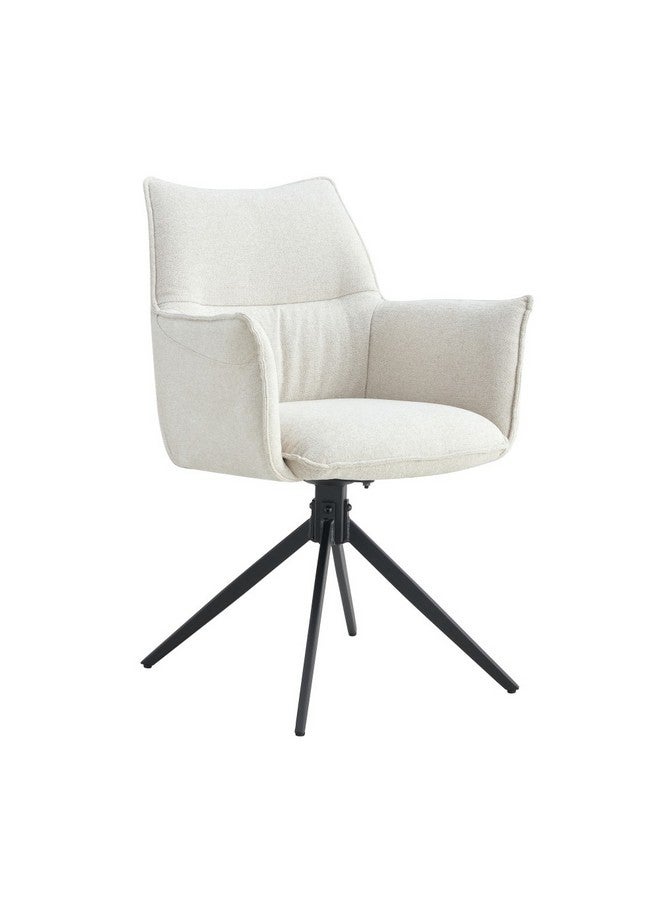 Micasa Elegant and Modern Design Dining Chair Beige and Black 89 x 59 x 61 cm RDC23048 - Image 2