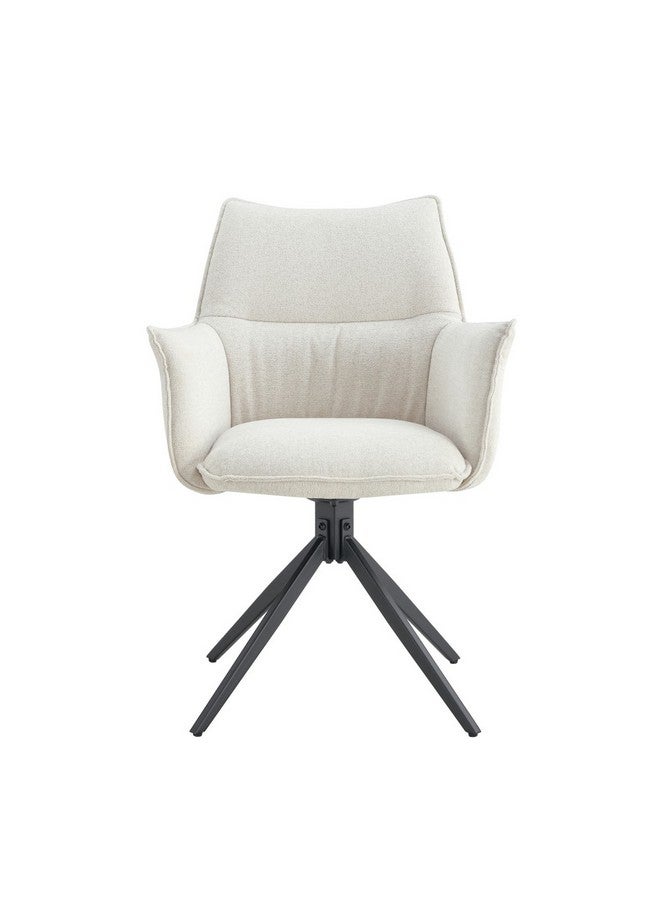 Micasa Elegant and Modern Design Dining Chair Beige and Black 89 x 59 x 61 cm RDC23048 - Image 1