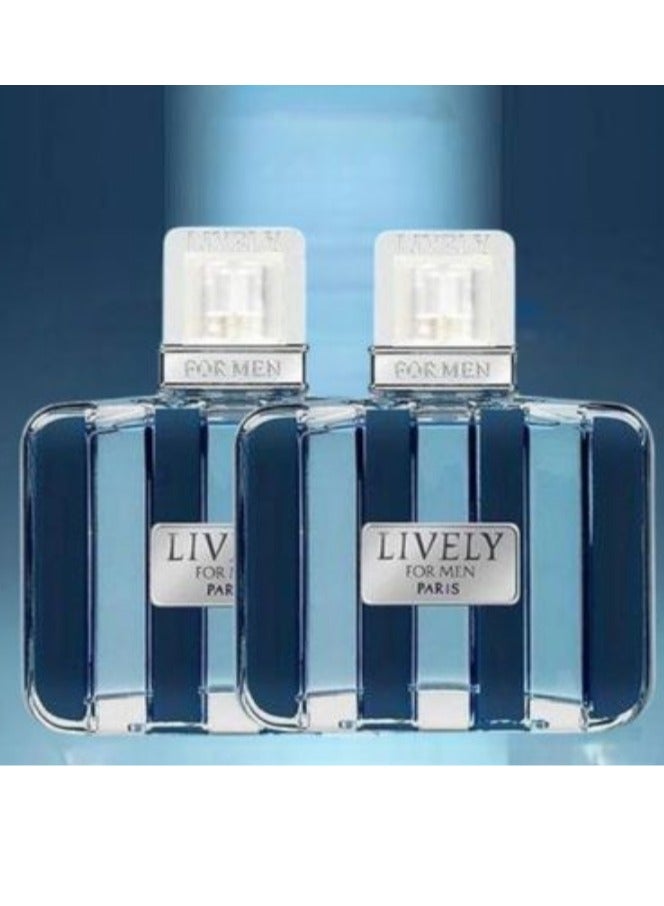 LIVELY Perfume For Men - EDT - 100ml (2 PCS) - Image 1