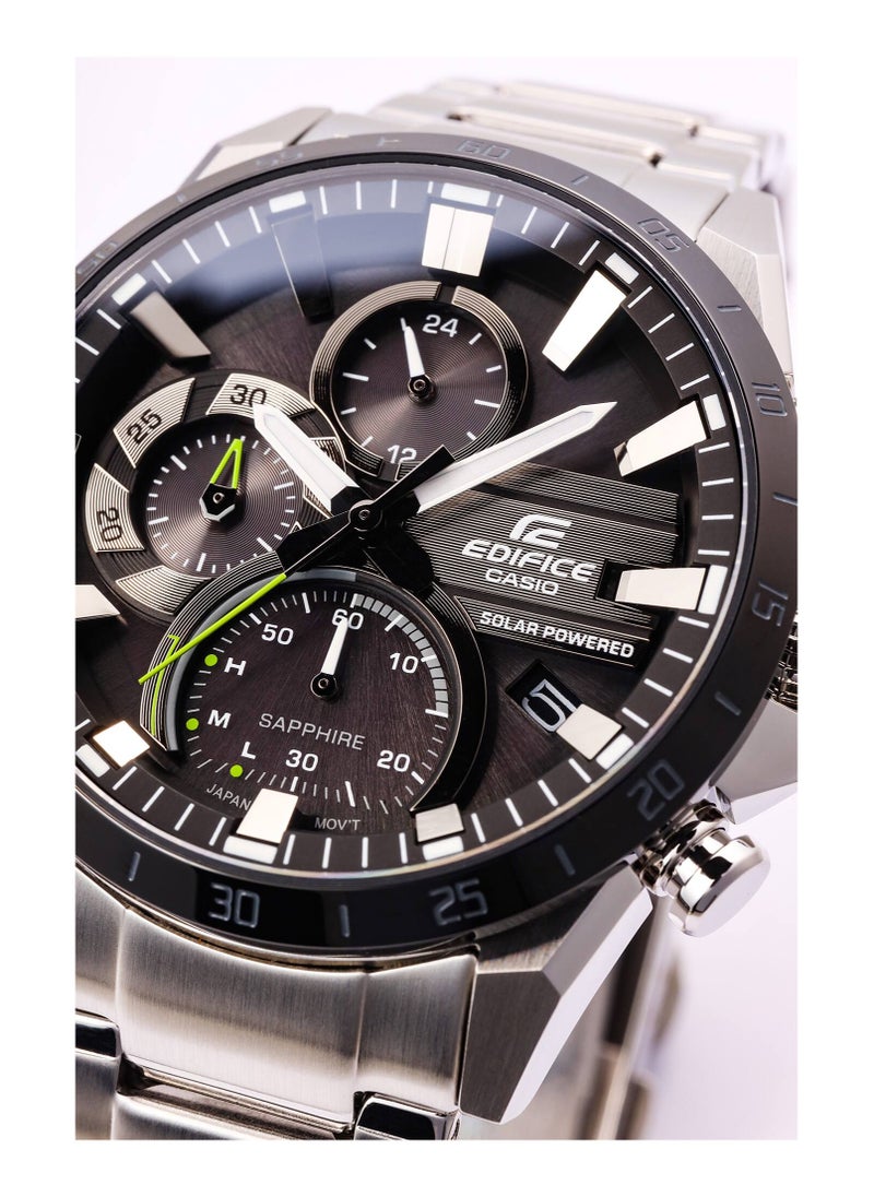 CASIO Edifice Solar Powered Chronograph Stainless Steel Men's Watch EQS-940DB-1AV  - Image 2
