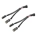 Bstenky 2Pcs H11 H9 H8 Male to DT DTP DT062S 2 Pin 1 Female 2 Way Splitter Wire Bulb Socket Waterproof Headlight Conversion Wiring Harness Adapters Extension Compatible with Light Fog Use LED Car Accessories - Image 2