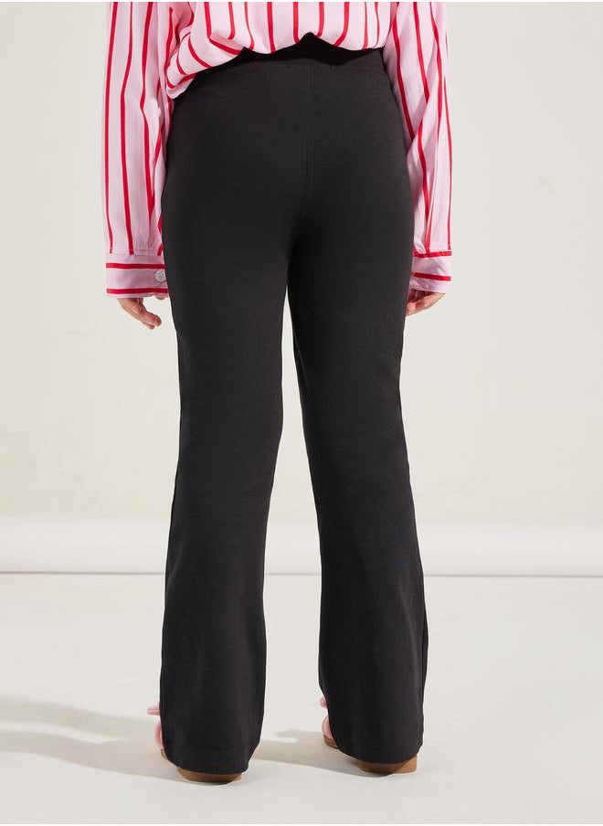 Styli - Patch Detail Flared Leggings - Image 1