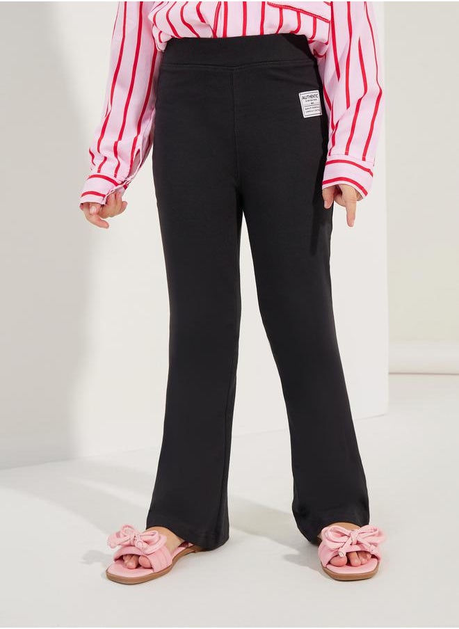 Styli - Patch Detail Flared Leggings - Image 1